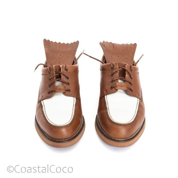 Polo Golf Ralph Lauren Women's Shoes 6 Saddle Kiltie Oxford Ivy Preppy Vintage 2 - Picture 3 of 11